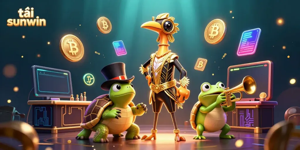 Tải sunwin to experience vibrant 3D casino fun with crypto coins and unique characters.