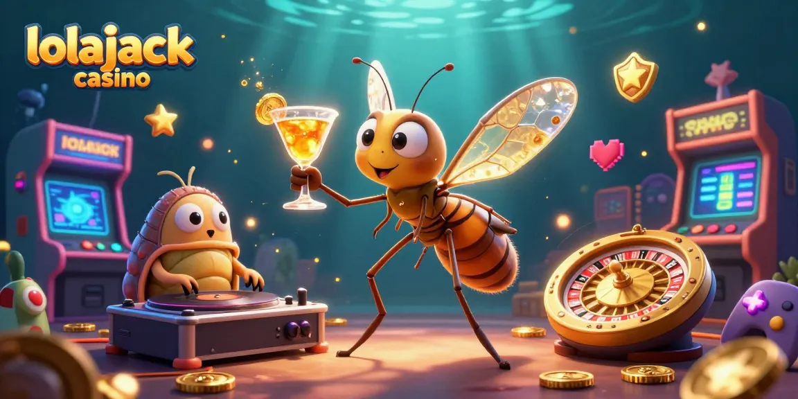 Experience the excitement of lolajack casino with dynamic 3D characters and vibrant game elements.